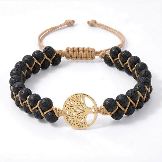 Pulsera del Árbol de la Vida Ébano