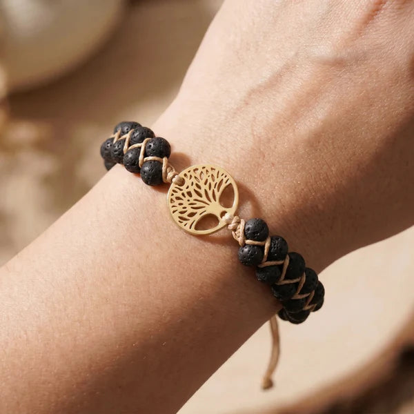 Pulsera del Árbol de la Vida Ébano